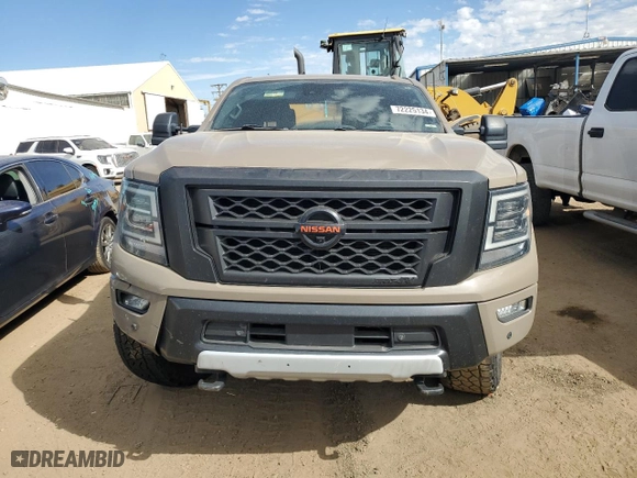 2021 Nissan Titan XD SV with VIN 1N6AA1FB5MN507160, listed as a Copart auction lot 72225134 with 100,987 mi miles and Salvage Title. Bid and sale history available at carsss.com. Image 5.