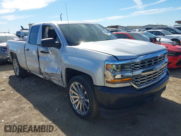 2018 Chevrolet Silverado 1500 Work Truck with VIN 1GCRCNEC6JZ377752, listed as a IAAI auction lot 40905522 with 128,897 mi miles. Bid and sale history available at carsss.com. Image 1.