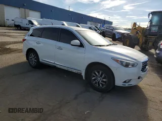 2013 Infiniti JX35 with VIN 5N1AL0MM0DC351192, listed as a Copart auction lot 75236204 with 182,612 mi miles and Clean Title. Bid and sale history available at carsss.com. Image 4.