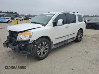 2015 Nissan Armada SV with VIN 5N1BA0ND8FN621964, listed as a Copart auction lot 42173555 with Not Provided miles and Salvage Title. Bid and sale history available at DreamBid. Image 1.