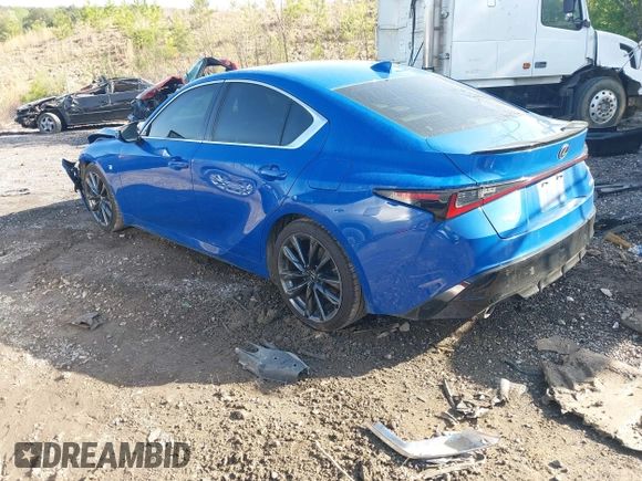 2022 Lexus IS 350 F Sport with VIN JTHGZ1B20N5049510, listed as a IAAI auction lot 41920822 with 127,601 mi miles and . Bid and sale history available at DreamBid. Image 3.