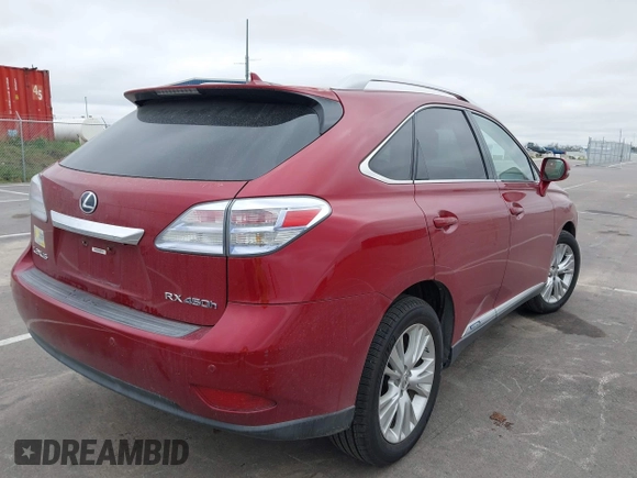 2010 Lexus RX 450h with VIN JTJBC1BAXA2007147, listed as a IAAI auction lot 42114416 with 116,697 mi miles and . Bid and sale history available at DreamBid. Image 4.