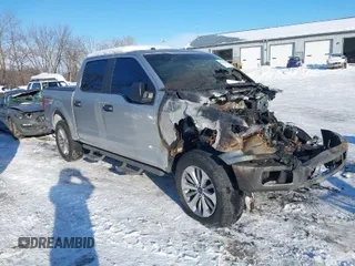 2018 Ford F-150 XL with VIN 1FTEW1E52JFA65400, listed as a IAAI auction lot 41280094 with 1 mi miles. Bid and sale history available at carsss.com. Image 1.