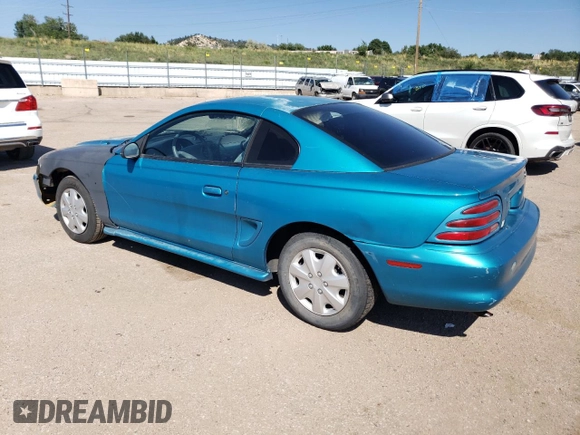 1994 Ford Mustang with VIN 1FALP4045RF130357, listed as a Copart auction lot 70832464 with 112,148 mi miles and Salvage Title. Bid and sale history available at carsss.com. Image 2.