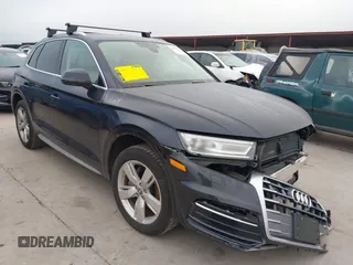 2019 Audi Q5 Premium with VIN WA1ANAFY0K2110461, listed as a IAAI auction lot 41471343 with 44,858 mi miles. Bid and sale history available at carsss.com. Image 1.