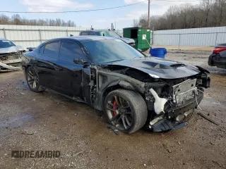 2019 Dodge Charger SRT Hellcat with VIN 2C3CDXL94KH602942, listed as a Copart auction lot 42246505 with Not Provided miles and Salvage Title. Bid and sale history available at DreamBid. Image 4.