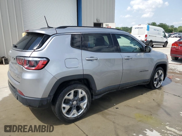 2019 Jeep Compass Limited with VIN 3C4NJCCB8KT675599, listed as a Copart auction lot 54656515 with 107,571 mi miles and Salvage title. Bid and sale history available at DreamBid. Image 3.