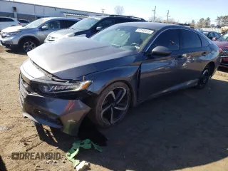 2019 Honda Accord Sport with VIN 1HGCV1F32KA048183, listed as a Copart auction lot 52595615 with 66,269 mi miles and Salvage Title. Bid and sale history available at DreamBid. Image 1.