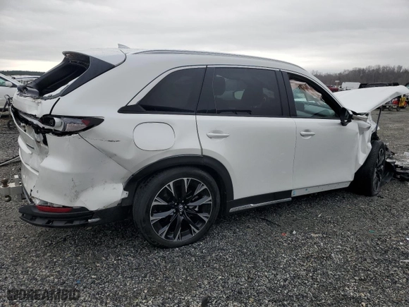 2024 Mazda CX-90 PHEV Premium Plus with VIN JM3KKEHA0R1141176, listed as a Copart auction lot 43852955 with 18,827 mi miles and Salvage Title. Bid and sale history available at carsss.com. Image 3.