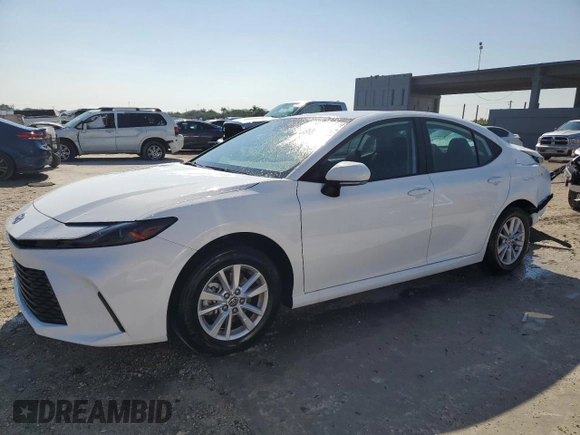 2025 Toyota Camry LE with VIN 4T1DAACK6SU069266, listed as a Copart auction lot 50704255 with 6,062 mi miles and Non Repairable. Bid and sale history available at carsss.com. Image 1.