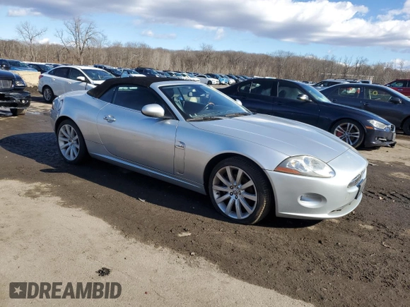 2007 Jaguar XK with VIN SAJDA44B575B01697, listed as a Copart auction lot 43980105 with Not Provided miles and Clean Title. Bid and sale history available at carsss.com. Image 4.