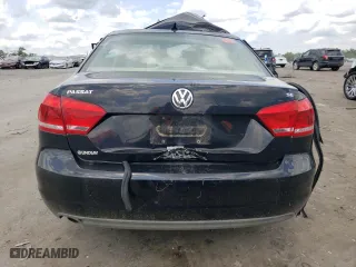 2013 Volkswagen Passat SE with VIN 1VWBP7A32DC023593, listed as a Copart auction lot 56990144 with 0 mi miles and Salvage Title. Bid and sale history available at carsss.com. Image 6.