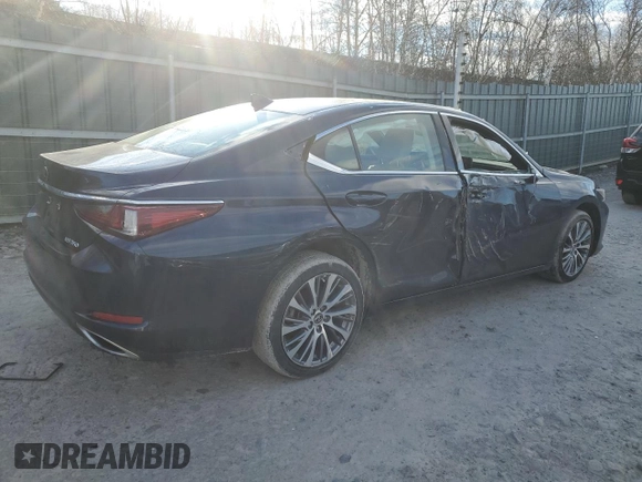 2021 Lexus ES with VIN 58ADZ1B1XMU088027, listed as a Copart auction lot 84398674 with 14,594 mi miles and Salvage Title. Bid and sale history available at carsss.com. Image 3.