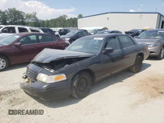 2001 Ford Crown Victoria Police Police Interceptor with VIN 2FAFP71W61X192261, listed as a Copart auction lot 69208974 with 163,632 mi miles and Salvage Title. Bid and sale history available at carsss.com. Image 1.