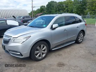 2014 Acura MDX Advance with VIN 5FRYD4H81EB038983, listed as a IAAI auction lot 40151615 with 192,839 mi miles and . Bid and sale history available at DreamBid. Image 2.