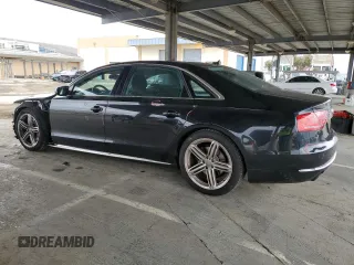 2013 Audi A8 L 3.0L with VIN WAURGAFD7DN004393, listed as a Copart auction lot 48186015 with 98,174 mi miles and Salvage Title. Bid and sale history available at carsss.com. Image 2.