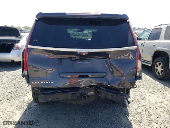 2017 Cadillac Escalade Platinum with VIN 1GYS4DKJ4HR127555, listed as a Copart auction lot 53162405 with 119,934 mi miles and Salvage Title. Bid and sale history available at carsss.com. Image 6.