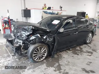 2019 Infiniti Q50 3.0t LUXE with VIN JN1EV7AP1KM512392, listed as a IAAI auction lot 40055915 with 103,485 mi miles. Bid and sale history available at carsss.com. Image 2.