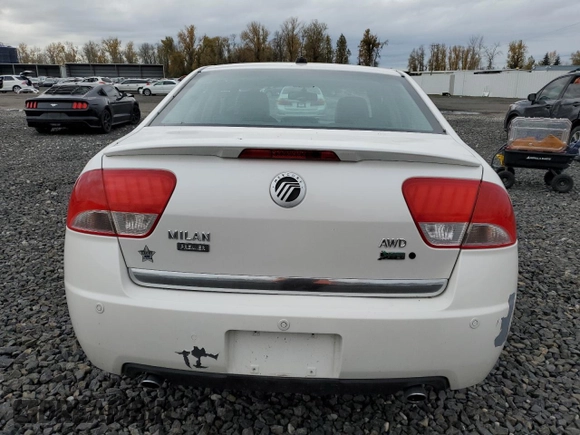 2010 Mercury Milan Premier z VIN 3MEHM0CG2AR606531, wystawiony jako Copart lot #81759854 z przebiegiem Nie podano mil oraz Szkoda całkowita • Salvage title. Historia ofert i sprzedaży dostępna na DreamBid. Obrazek 6.