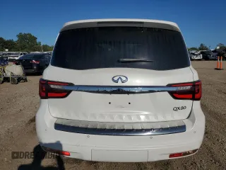 2019 Infiniti QX80 LUXE with VIN JN8AZ2NE7K9231734, listed as a Copart auction lot 69708214 with 57,078 mi miles and Salvage Title. Bid and sale history available at carsss.com. Image 6.