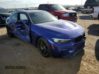 2019 BMW M4 CS with VIN WBS3S7C58KAC09387, listed as a Copart auction lot 73775254 with 27,185 mi miles and Salvage Title. Bid and sale history available at carsss.com. Image 4.