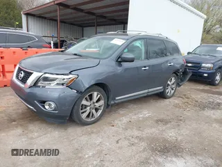 2014 Nissan Pathfinder SL with VIN 5N1AR2MN3EC685723, listed as a IAAI auction lot 41910628 with 136,252 mi miles and . Bid and sale history available at DreamBid. Image 17.