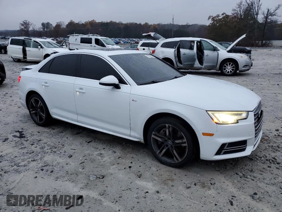 2017 Audi A4 Premium Plus with VIN WAULNAF48HN009281, listed as a Copart auction lot 82388984 with 109,894 mi miles and Salvage Title. Bid and sale history available at carsss.com. Image 4.