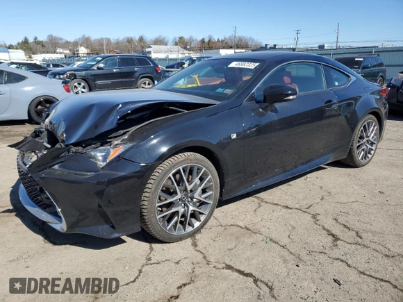 2016 Lexus RC 350 F Sport z VIN JTHSE5BC4G5006121, wystawiony jako Copart lot #46882325 z przebiegiem 95 520 mil mil oraz Szkoda całkowita • Salvage title. Historia ofert i sprzedaży dostępna na DreamBid. Obrazek 1.