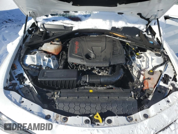 2019 Alfa Romeo Giulia Ti z VIN ZARFANBN0K7608050, wystawiony jako Copart lot #89119965 z przebiegiem 80 559 mil mil oraz Szkoda całkowita • Salvage title. Historia ofert i sprzedaży dostępna na DreamBid. Obrazek 11.