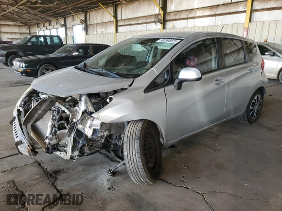 2014 Nissan Note SV with VIN 3N1CE2CP1EL378683, listed as a Copart auction lot 46596825 with Not provided miles and Salvage title. Bid and sale history available at DreamBid. Image 1.