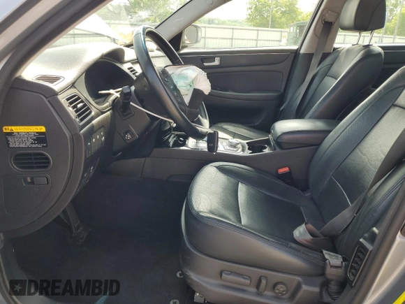 2013 Hyundai Genesis 3.8L with VIN KMHGC4DD4DU256047, listed as a Copart auction lot 54706445 with 122,891 mi miles and Salvage Title. Bid and sale history available at DreamBid. Image 7.