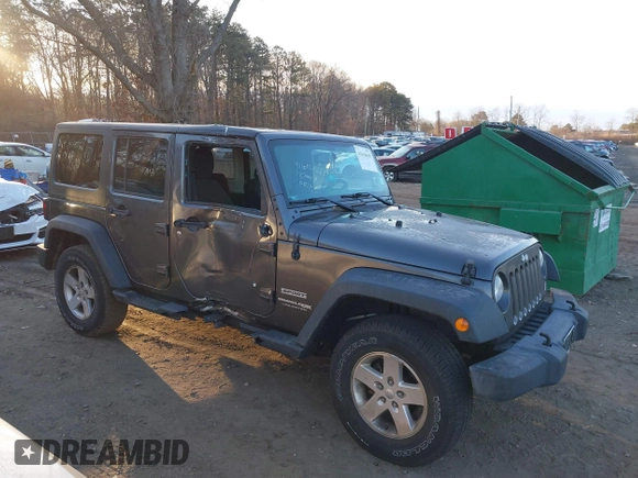2018 Jeep Wrangler JK Unlimited Sport with VIN 1C4BJWDG2JL810424, listed as a IAAI auction lot 41610669 with 73,830 mi miles. Bid and sale history available at carsss.com. Image 13.