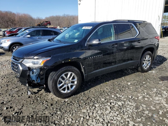2021 Chevrolet Traverse LT Leather with VIN 1GNEVHKW3MJ196014, listed as a Copart auction lot 49678595 with 124,695 mi miles and Salvage Title. Bid and sale history available at carsss.com. Image 1.