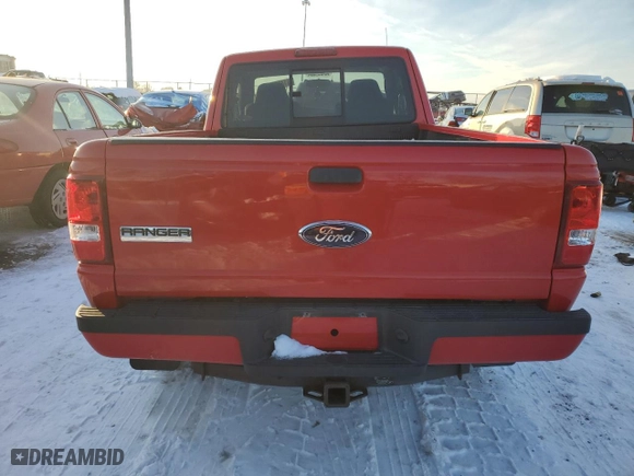 2008 Ford Ranger XLT with VIN 1FTYR44U38PA06617, listed as a Copart auction lot 41495925 with 76,578 mi miles and Salvage Title. Bid and sale history available at carsss.com. Image 6.