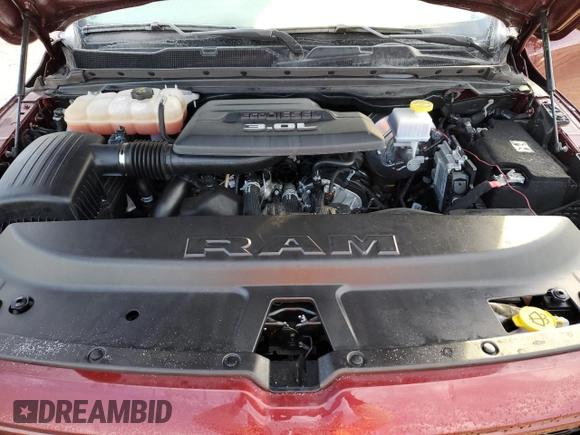 2022 Ram 1500 Big Horn with VIN 1C6SRFFM8NN281204, listed as a Copart auction lot 53854405 with 21,153 mi miles and Non Repairable. Bid and sale history available at carsss.com. Image 11.