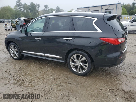 2013 Infiniti JX35 with VIN 5N1AL0MM3DC341546, listed as a Copart auction lot 55587155 with 128,846 mi miles and Clean Title. Bid and sale history available at DreamBid. Image 2.