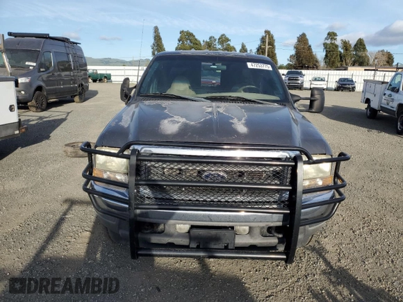 2002 Ford F-250 XL with VIN 1FTNW20F42EA12257, listed as a Copart auction lot 47253775 with 235,976 mi miles and Clean Title. Bid and sale history available at DreamBid. Image 5.