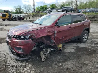 2019 Jeep Cherokee Latitude Plus with VIN 1C4PJMLNXKD192548, listed as a Copart auction lot 55999925 with 28,762 mi miles and Salvage title. Bid and sale history available at DreamBid. Image 1.