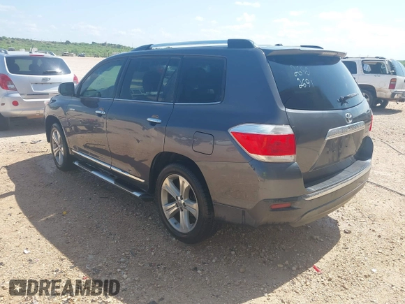 2012 Toyota Highlander Limited with VIN 5TDYK3EH5CS087389, listed as a IAAI auction lot 42104535 with 182,372 mi miles and . Bid and sale history available at DreamBid. Image 3.