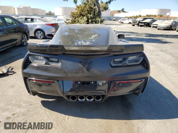2016 Chevrolet Corvette Z06 1LZ with VIN 1G1YP2D69G5613541, listed as a Copart auction lot 74368994 with 44,034 mi miles and Salvage Title. Bid and sale history available at carsss.com. Image 6.