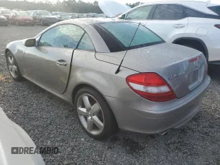 2005 Mercedes-Benz SLK-Class with VIN WDBWK56F75F028152, listed as a Copart auction lot 73883994 with 0 mi miles and Salvage Title. Bid and sale history available at carsss.com. Image 2.
