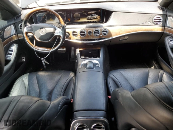 2014 Mercedes-Benz S 550 with VIN WDDUG8FB2EA049356, listed as a Copart auction lot 61553375 with 185,553 mi miles and Salvage title. Bid and sale history available at DreamBid. Image 8.