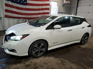 2018 Nissan LEAF SL with VIN 1N4AZ1CP0JC308817, listed as a Copart auction lot 88687055 with 40,644 mi miles and Salvage Title. Bid and sale history available at DreamBid. Image 1.