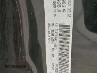 2013 FIAT 500 Pop with VIN 3C3CFFDR4DT590272, listed as a Copart auction lot 47265165 with 73,734 mi miles and Salvage title. Bid and sale history available at DreamBid. Image 12.