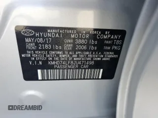 2018 Hyundai Elantra SE z VIN KMHD74LF8JU471498, wystawiony jako Copart lot #54801025 z przebiegiem 76 147 mil mil oraz Tytuł czysty. Historia ofert i sprzedaży dostępna na DreamBid. Obrazek 12.