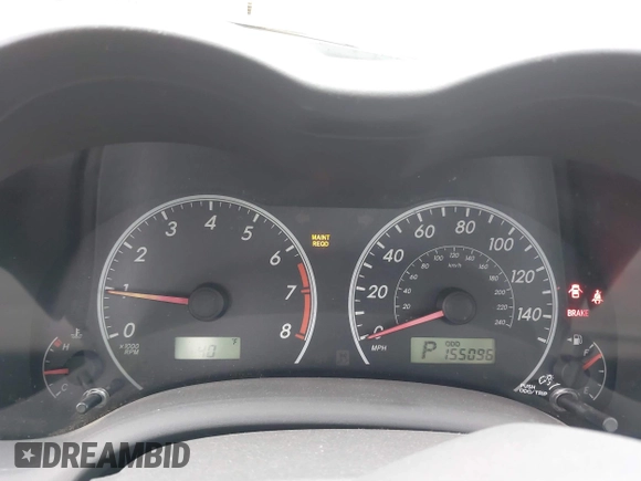 2010 Toyota Corolla with VIN 1NXBU4EE1AZ384269, listed as a IAAI auction lot 41175133 with 155,096 mi miles and . Bid and sale history available at DreamBid. Image 7.