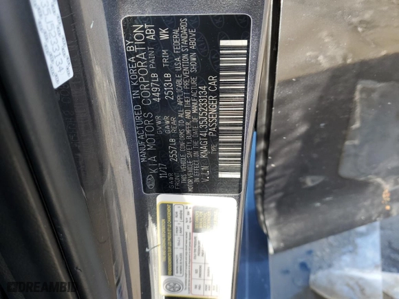 2018 Kia Optima LX with VIN KNAGT4L35J5233134, listed as a Copart auction lot 86304754 with 67,415 mi miles and Salvage Title. Bid and sale history available at carsss.com. Image 13.