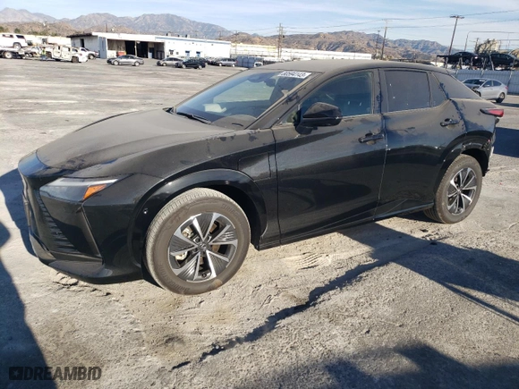 2023 Lexus RZ with VIN JTJAAAAB9PA007621, listed as a Copart auction lot 80594143 with 7,673 mi miles and Salvage Title. Bid and sale history available at carsss.com. Image 1.