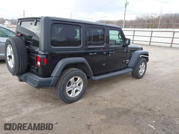 2018 Jeep Wrangler Unlimited Sport с VIN 1C4HJXDGXJW189576, выставлен на аукционе IAAI как лот 41906106 с пробегом 60 463 миль миль и . История ставок и продаж доступна на DreamBid. Изображение 4.