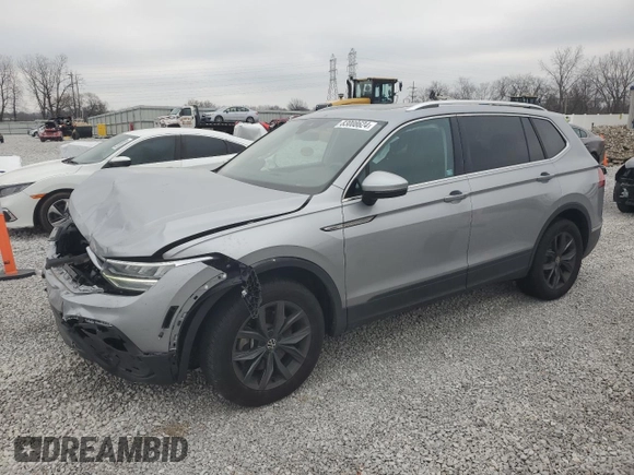 2023 Volkswagen Tiguan SE с VIN 3VVMB7AX8PM011840, выставлен на аукционе Copart как лот 83008624 с пробегом 23 847 миль миль и Списание • Salvage title. История ставок и продаж доступна на DreamBid. Изображение 1.